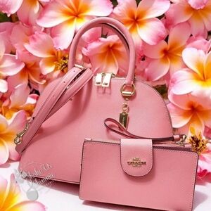 COACH KATY SATCHEL & TECH WALLET